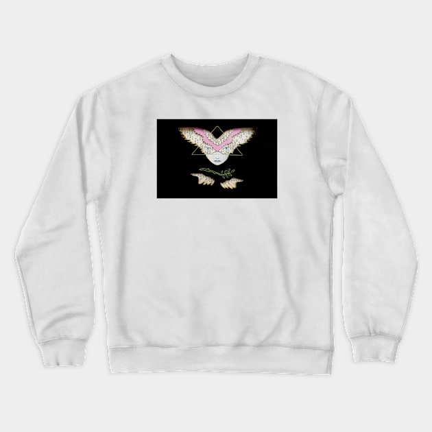 With wings and branch Crewneck Sweatshirt by Valerie Savarie